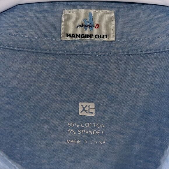 Johnnie O North Carolina UNC Color NC Golf pocket Polo Shirt XL Hanging Out - Picture 4 of 5